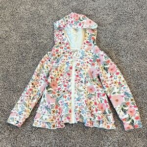 Little Sleepies Floral Ruffle Kids Jacket